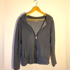 Primark Gray Zip-Up Hoodie Sweatshirt Grey